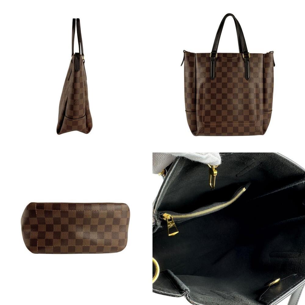 Louis Vuitton Handbag Damier Shoulder NV Belmont Canvas Ebene Bag